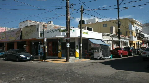 Mazatlan street intersection P HD 4766 Stock Footage 561094