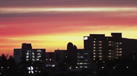 Mazatlan by sunset Stock Footage 10785662
