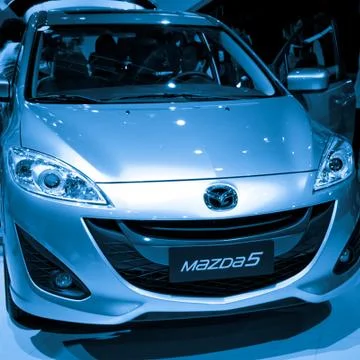 Mazda 5 car on display Stock Photos