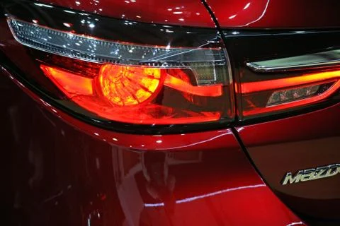 Mazda 6,back side Stock Photos