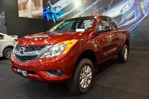 MAZDA BT-50  show at the second Bangkok international auto salon 2013 Stock Photos