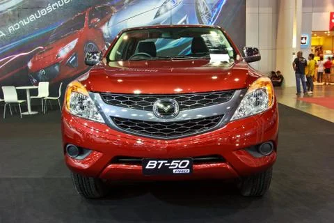 MAZDA BT-50  show at the second Bangkok international auto salon 2013 스톡 사진