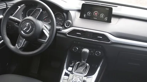 Mazda CX-9 car interior footage Stock Footage 88595434
