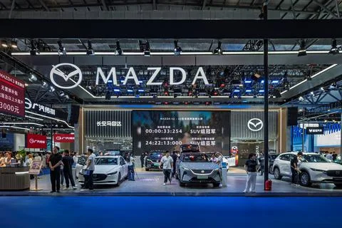 MAZDA Makes its Debut at the 23rd Changchun Auto Expo Fotos de archivo