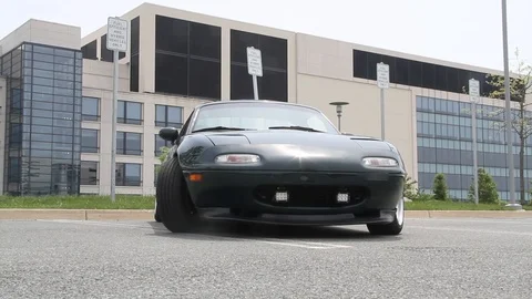 Mazda Miata rolling shot Video stock 102405449