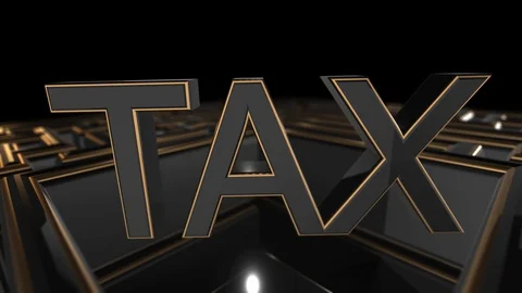 Maze 3d render conceptual to solve complex tax regulation labyrinth Stock Footage 97203656