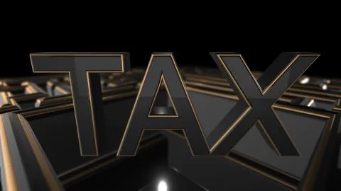 Maze 3d render conceptual to solve complex tax regulation labyrinth Stock Illustration