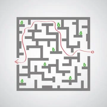 Maze against game Stock Illustration