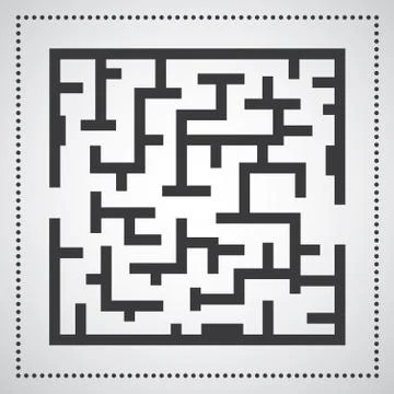 Maze against 库存插图