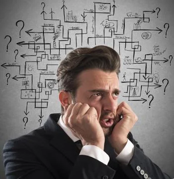 Maze of answer Stock Photos