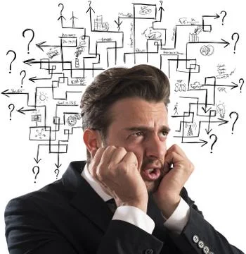 Maze of answer Stock Photos