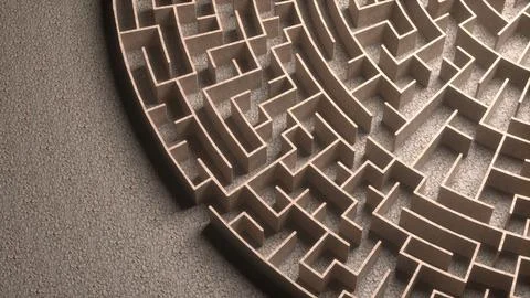 Maze Background Stock Illustration