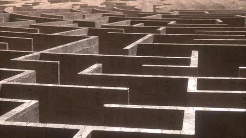 Maze Background Ilustración de archivo