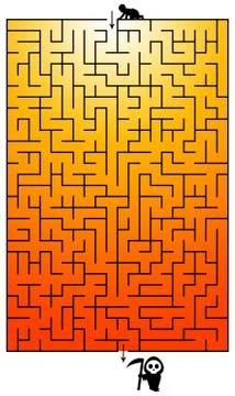Maze birth death Stock Illustration