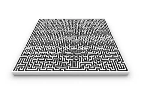 Maze, computer artwork 스톡 일러스트