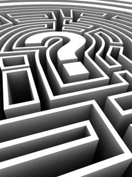 Maze, computer artwork 스톡 일러스트