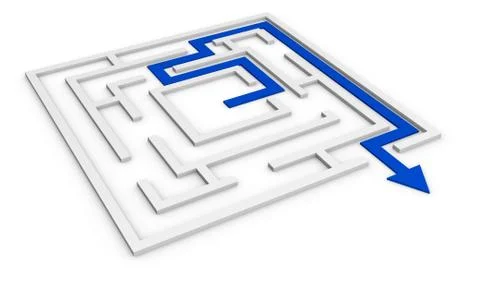 Maze concept Illustrazione stock