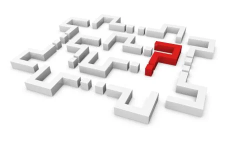 Maze concept Stock Illustration