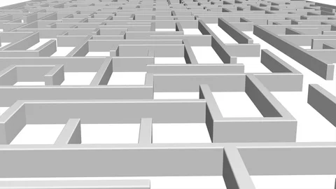 Maze Game background. Labyrinth with Entry and Exit. Video stock 77081274