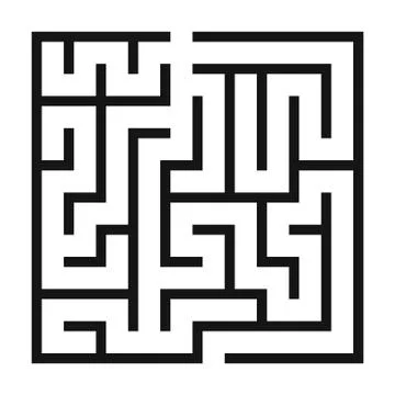Maze Game background. Labyrinth with Entry and Exit. イラスト素材