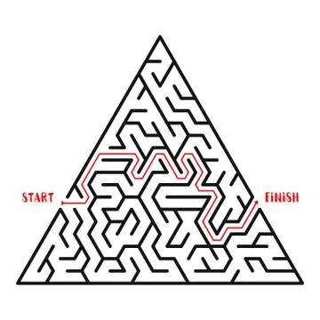 Maze Game background. Labyrinth with Entry and Exit. 스톡 일러스트