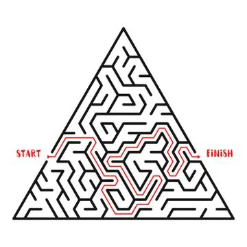 Maze Game background. Labyrinth with Entry and Exit. 스톡 일러스트
