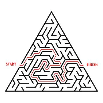 Maze Game background. Labyrinth with Entry and Exit. イラスト素材