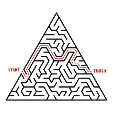 Maze Game background. Labyrinth with Entry and Exit. 스톡 일러스트
