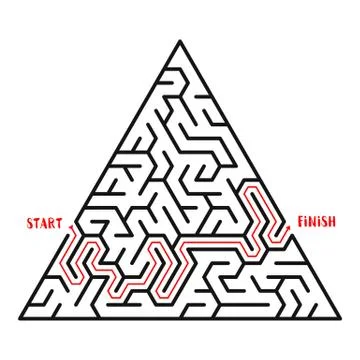 Maze Game background. Labyrinth with Entry and Exit. 스톡 일러스트