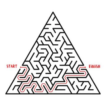 Maze Game background. Labyrinth with Entry and Exit. Stockillustratie
