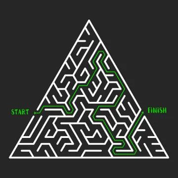 Maze Game background. Labyrinth with Entry and Exit. 스톡 일러스트