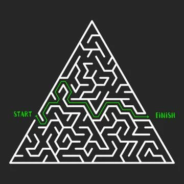 Maze Game background. Labyrinth with Entry and Exit. イラスト素材