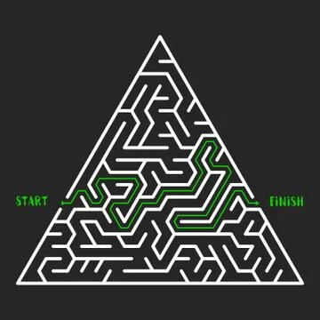 Maze Game background. Labyrinth with Entry and Exit. イラスト素材