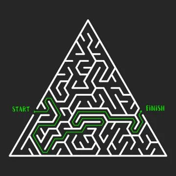 Maze Game background. Labyrinth with Entry and Exit. イラスト素材