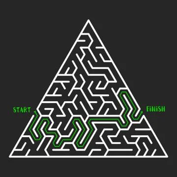Maze Game background. Labyrinth with Entry and Exit. 스톡 일러스트