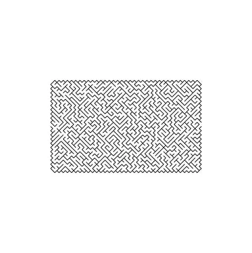 Maze game finding exit path rebus isolated riddle Stock Illustration