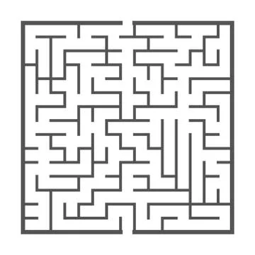 Maze game illustration Stock Illustration