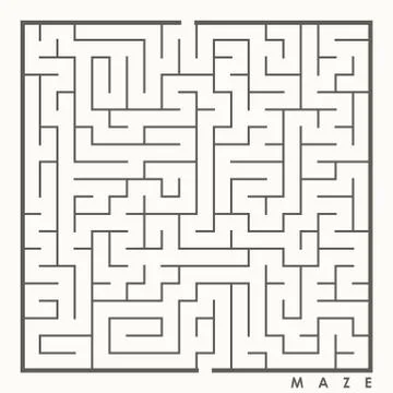 Maze game illustration Stock Illustration