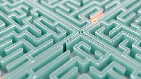 Maze Horizontal Movement with Line Animation 1 Video stock 265009730