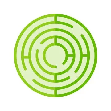 Maze Icon Image. Stock Illustration