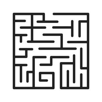 Maze icon vector image. Stock Illustration