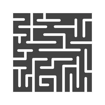 Maze icon vector image. Stockillustratie