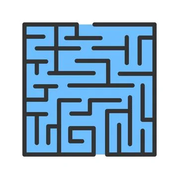 Maze icon vector image. Stockillustratie