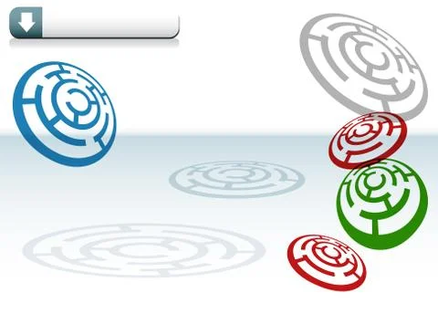 Maze icons Stock Illustration