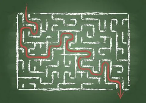 Maze Stock Illustration
