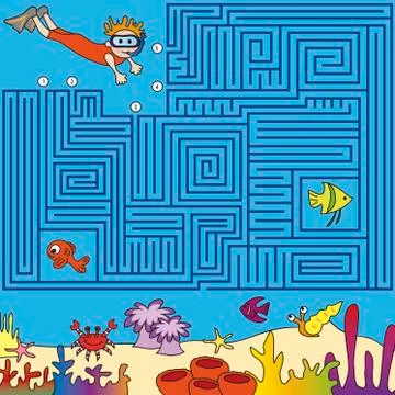 Maze Stock Illustration