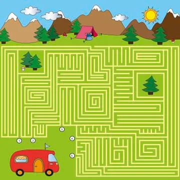 Maze Stock Illustration