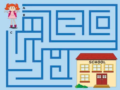 Maze Stock Illustration