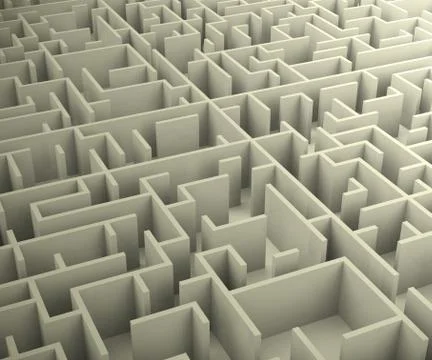 The maze Stock Illustration