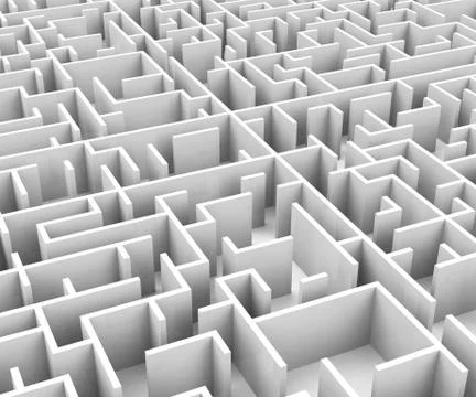 The maze Stock Illustration